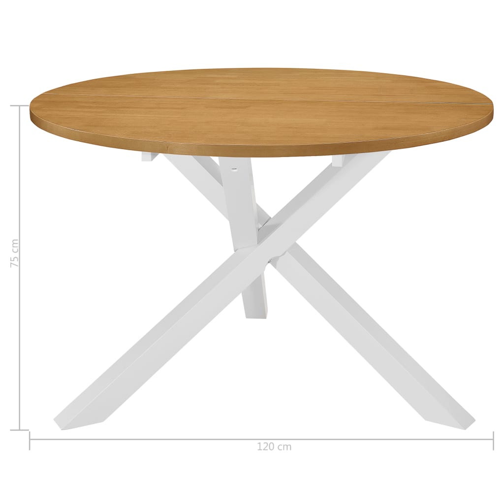 Spisebord Kjøkkenbord Hvit 120x75 cm MDF
