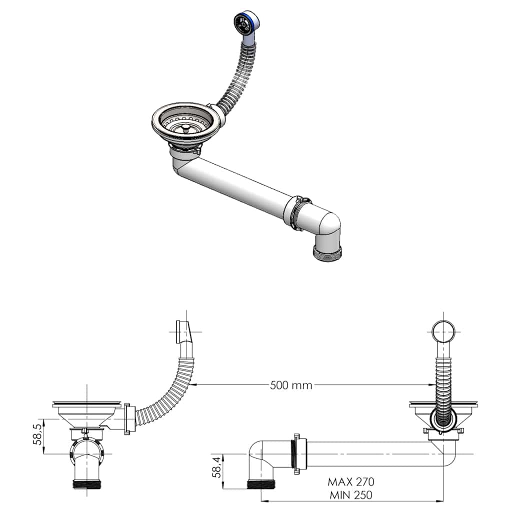 Kjøkkenvask enkel kum granitt hvit