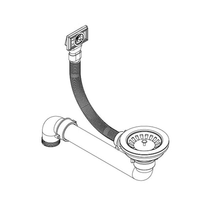 Kjøkkenvask enkel kum granitt rund Hvit