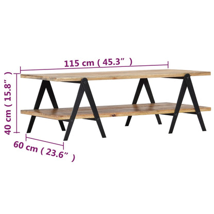 Salongbord Sofabord Tre 115x60x40 cm heltre mango