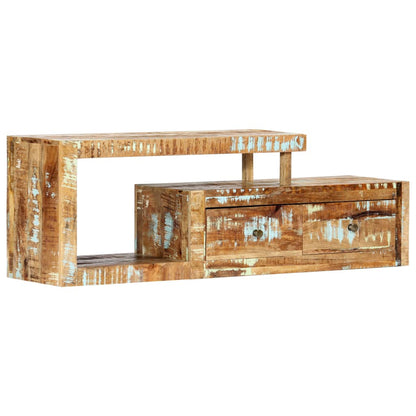 TV-Møbel Tre TV-benk gjenvunnet heltre 120x30x40 cm