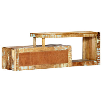 TV-Møbel Tre TV-benk gjenvunnet heltre 120x30x40 cm