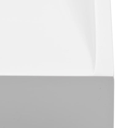 Baderomsvask 100x46x11 cm mineralstøpt/marmorstøpt Hvit