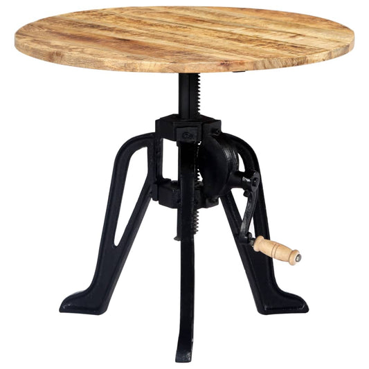 Sidebord Tre 60x(46-63) cm heltre mango og støpejern