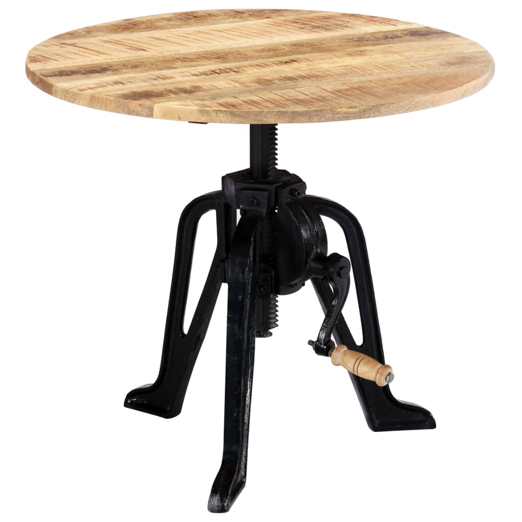 Sidebord Tre 60x(46-63) cm heltre mango og støpejern