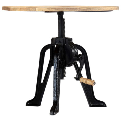 Sidebord Tre 60x(46-63) cm heltre mango og støpejern