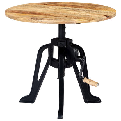 Sidebord Tre 60x(46-63) cm heltre mango og støpejern