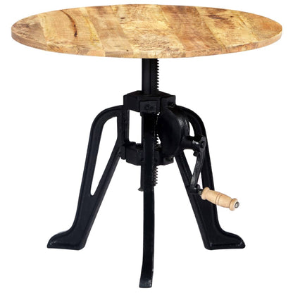Sidebord Tre 60x(46-63) cm heltre mango og støpejern