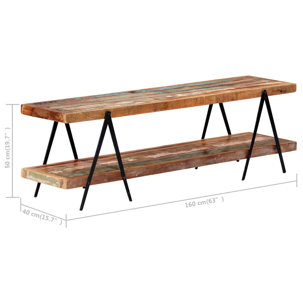 TV-Møbel Tre Tv-benk heltre mango 160x40x50 cm