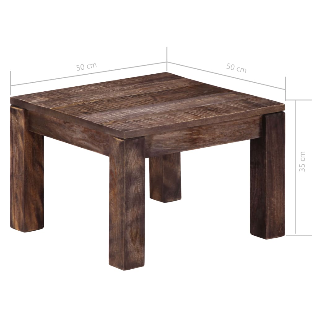 Salongbord Sofabord Tre Heltre Mango 50x50x35 cm