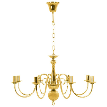 Taklampe Lysekrone gyllen 8 x E14 pærer