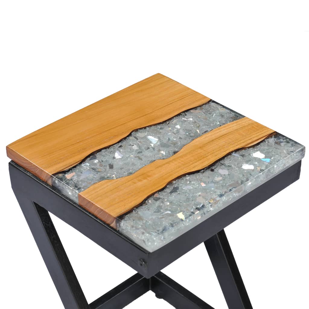 Salongbord Sofabord Tre heltre 30x30x50 cm og polyresin