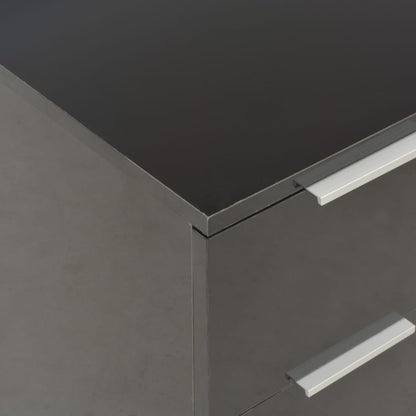 Skjenk Høyglans Svart 60x35x80 cm