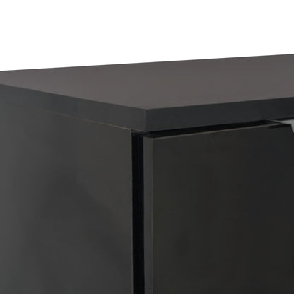 Skjenk Høyglans Svart 71x35x80 cm