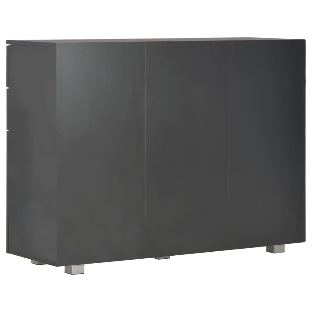 Skjenk Høyglans Svart 107x35x80,5 cm