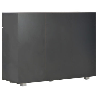 Skjenk Høyglans Svart 107x35x80,5 cm