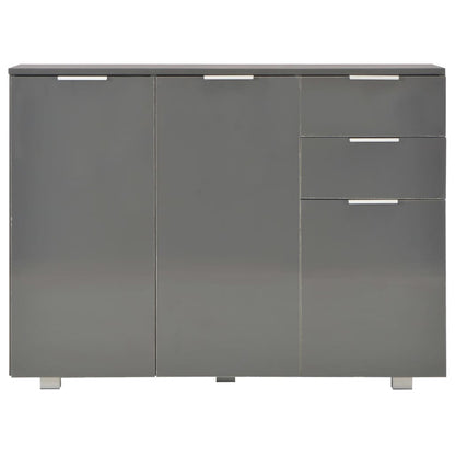 Skjenk Høyglans Grå 107x35x80,5 cm