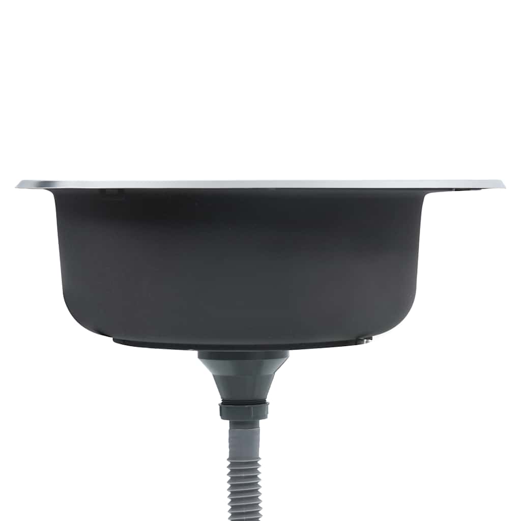 Kjøkkenvask med sil og samler rustfritt stål