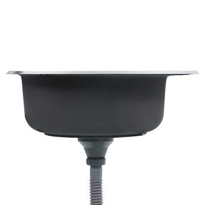 Kjøkkenvask med sil og samler rustfritt stål