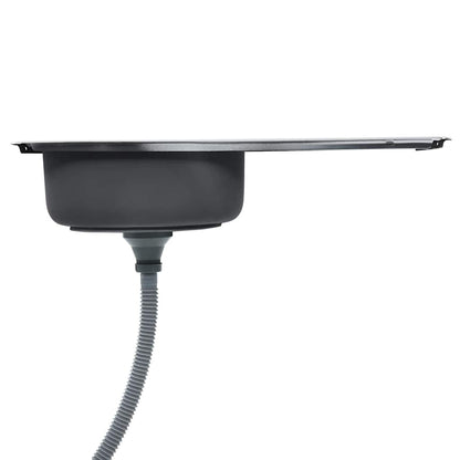 Kjøkkenvask med sil og samler rustfritt stål