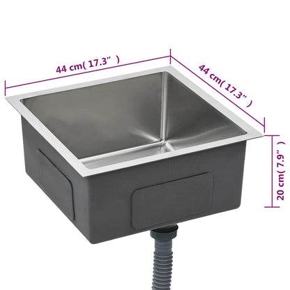 Kjøkkenvask Håndlaget rustfritt stål