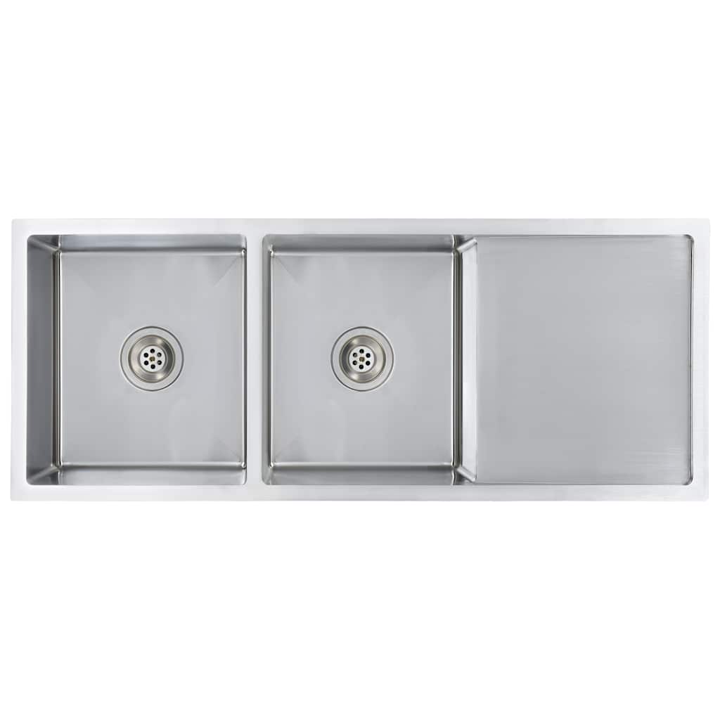 Kjøkkenvask Håndlaget rustfritt stål