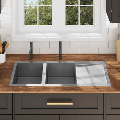 Kjøkkenvask Håndlaget rustfritt stål