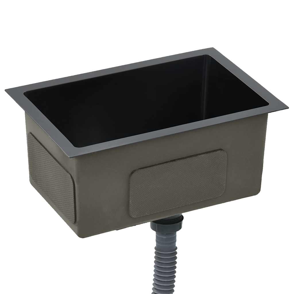 Kjøkkenvask Håndlaget Svart rustfritt stål