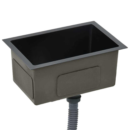 Kjøkkenvask Håndlaget Svart rustfritt stål