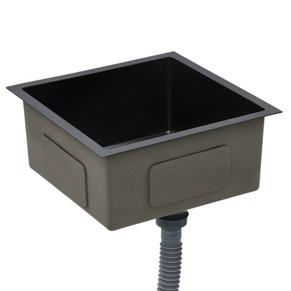 Kjøkkenvask Håndlaget Svart rustfritt stål