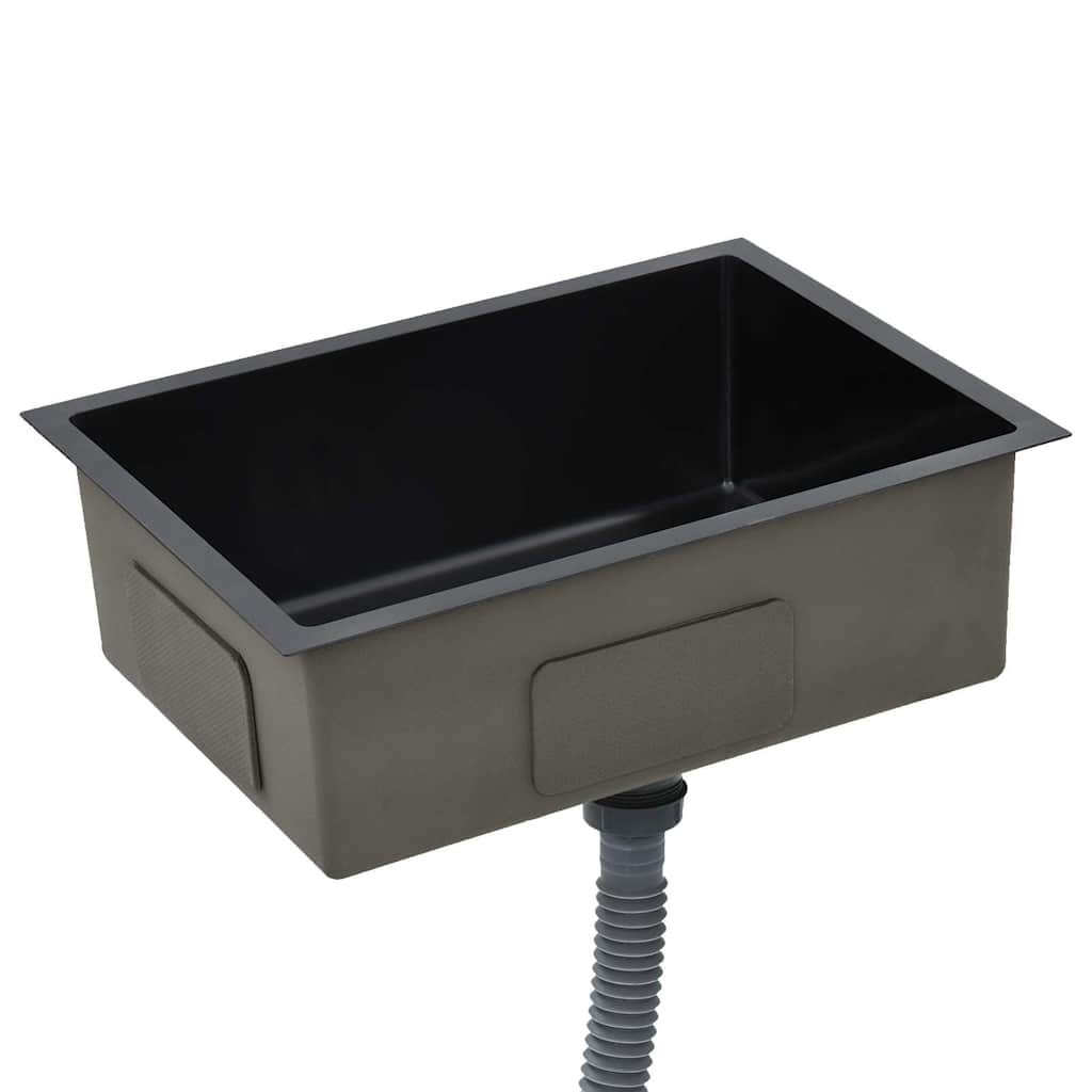 Kjøkkenvask Håndlaget Svart rustfritt stål