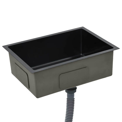 Kjøkkenvask Håndlaget Svart rustfritt stål