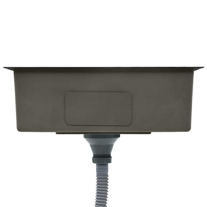 Kjøkkenvask Håndlaget Svart rustfritt stål