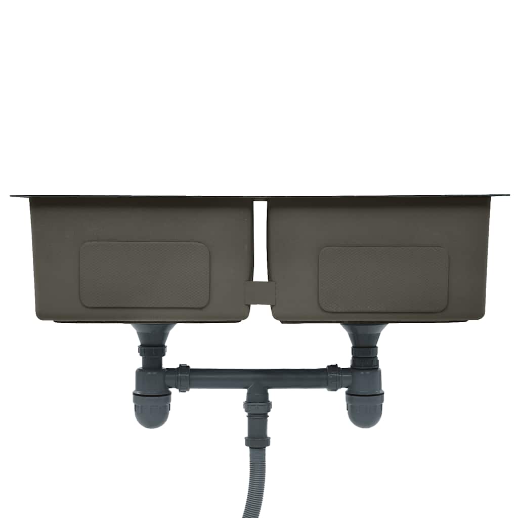 Kjøkkenvask Håndlaget Svart rustfritt stål