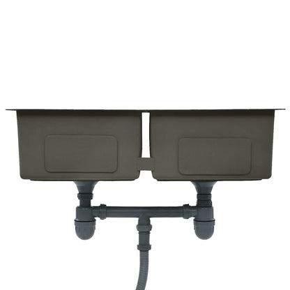 Kjøkkenvask Håndlaget Svart rustfritt stål