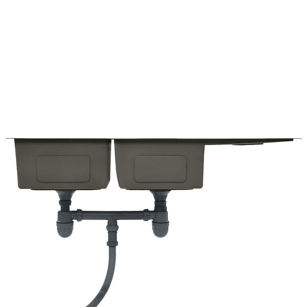 Kjøkkenvask Håndlaget Svart rustfritt stål