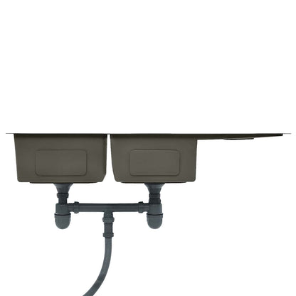 Kjøkkenvask Håndlaget Svart rustfritt stål