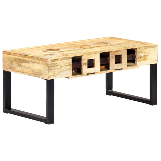 Salongbord Sofabord Tre Heltre Mango kassett-stil 100x52x45 cm