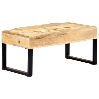 Salongbord Sofabord Tre Heltre Mango kassett-stil 100x52x45 cm