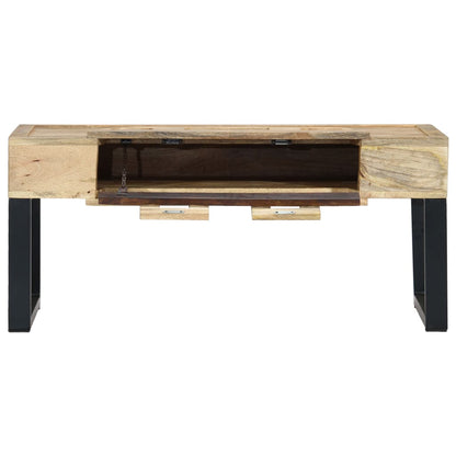 Salongbord Sofabord Tre Heltre Mango kassett-stil 100x52x45 cm