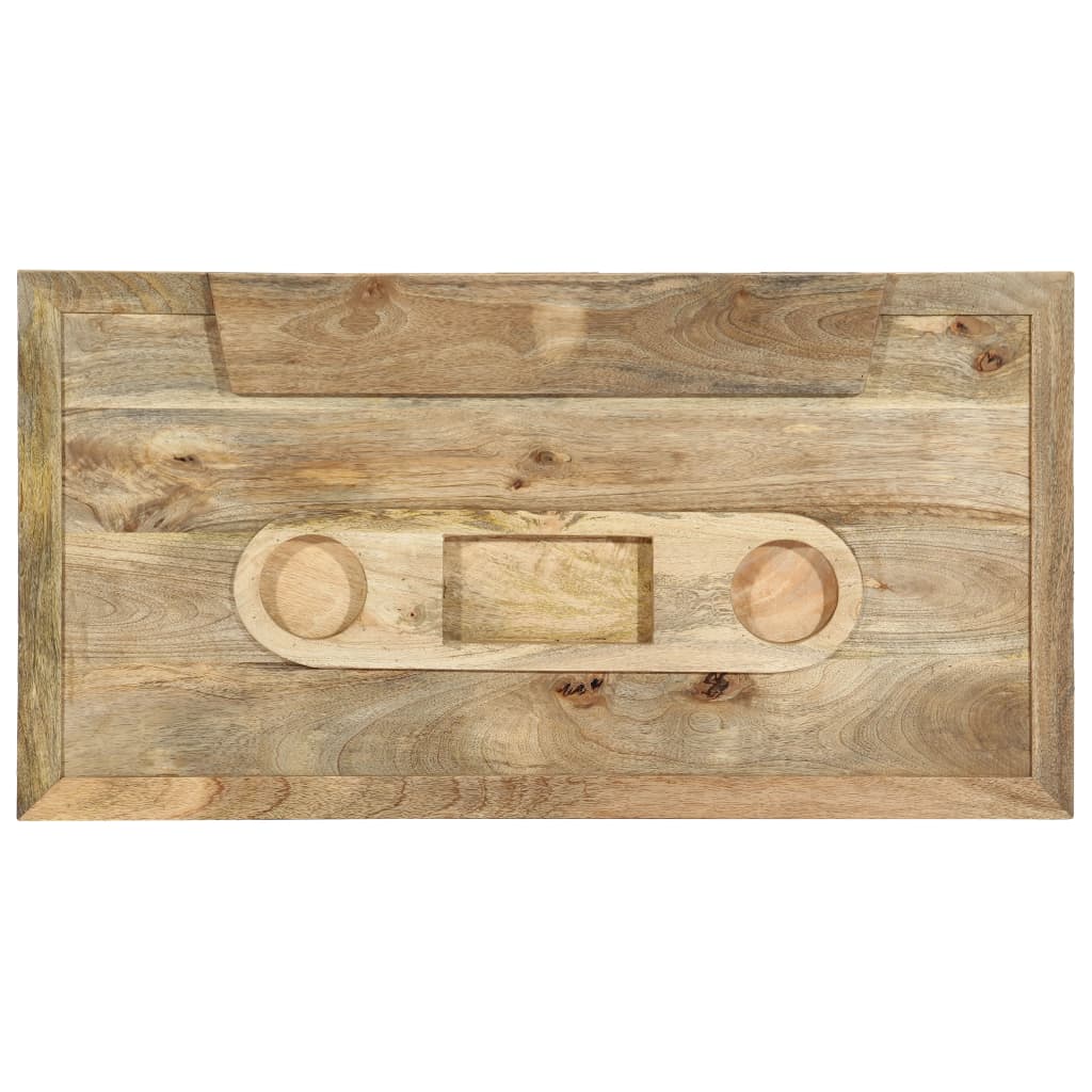 Salongbord Sofabord Tre Heltre Mango kassett-stil 100x52x45 cm