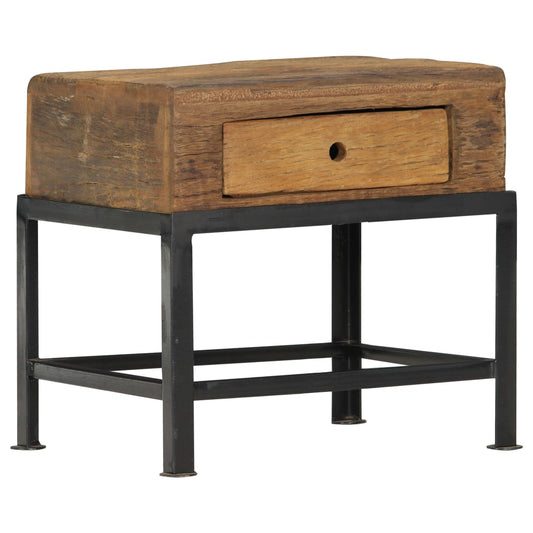 Nattbord Sengbord Tre Gjenvunnet Heltre 40x35x40 cm