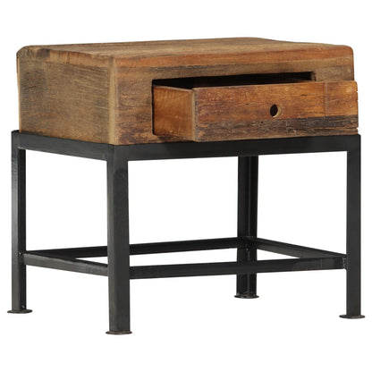 Nattbord Sengbord Tre Gjenvunnet Heltre 40x35x40 cm