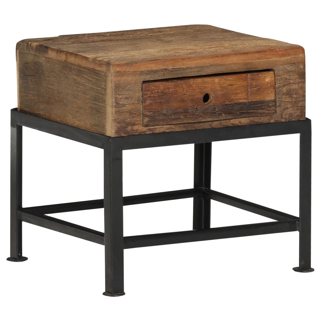 Nattbord Sengbord Tre Gjenvunnet Heltre 40x35x40 cm
