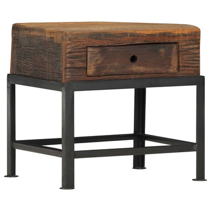 Nattbord Sengbord Tre Gjenvunnet Heltre 40x35x40 cm