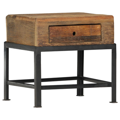 Nattbord Sengbord Tre Gjenvunnet Heltre 40x35x40 cm