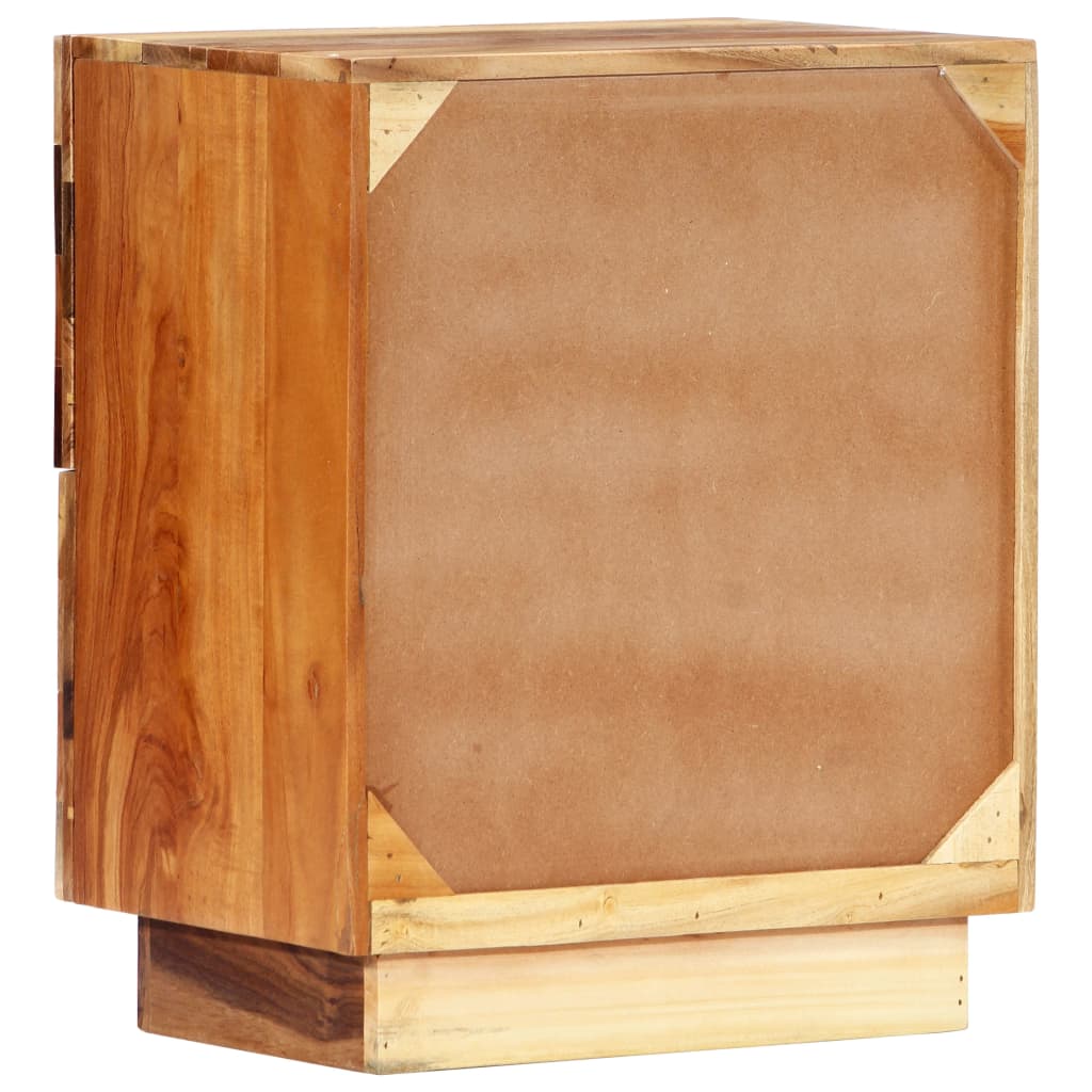 Nattbord Sengbord Tre Gjenvunnet Heltre 40x30x50 cm