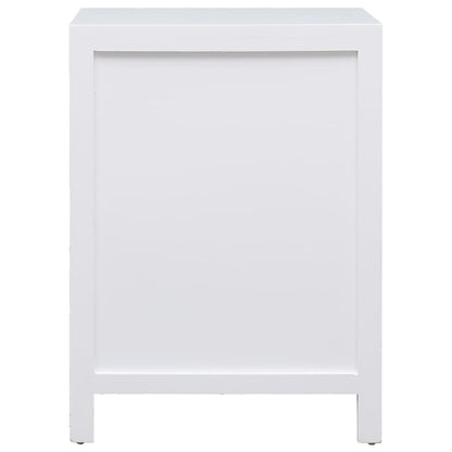 Nattbord Sengbord Hvit 38x28x52 cm keisertre