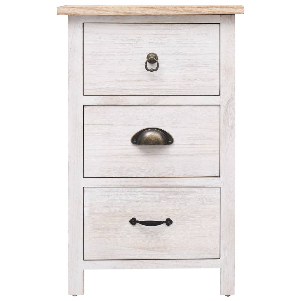 Sidebord Tre 3 stk skuffer 35x25x57 cm keisertre