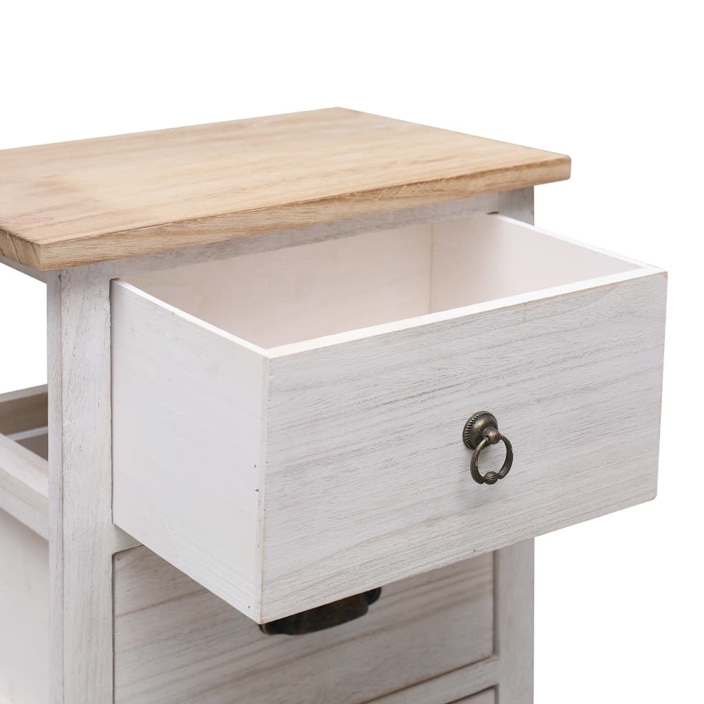 Sidebord Tre 3 stk skuffer 35x25x57 cm keisertre